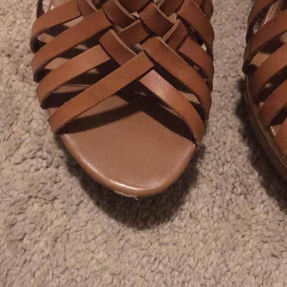 Franco Sarto Light Brown Wedges - Picture 7 of 8